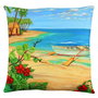 Aberto Design Cojín Multicolor 43 x 43 cm con Relleno de Silicona